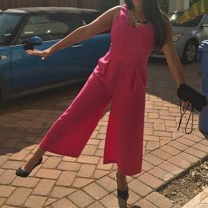 Bright pink jumpsuit